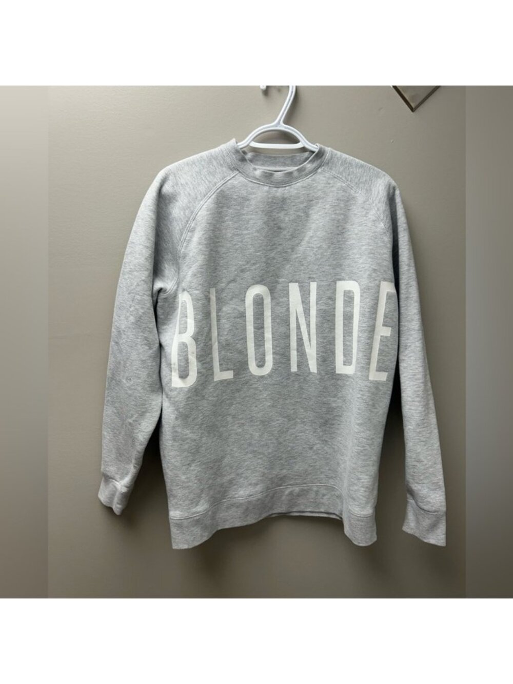 Brunette The Label- BLONDE- Grey Crewneck